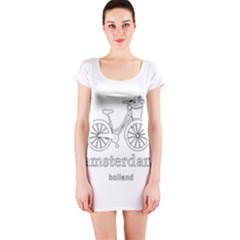 Amsterdam Short Sleeve Bodycon Dress by Valentinaart