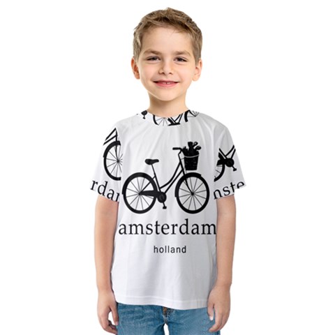 Amsterdam Kids  Sport Mesh Tee by Valentinaart