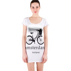 Amsterdam Short Sleeve Bodycon Dress by Valentinaart