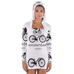 Amsterdam Women s Long Sleeve Hooded T-shirt by Valentinaart