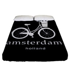 Amsterdam Fitted Sheet (queen Size) by Valentinaart