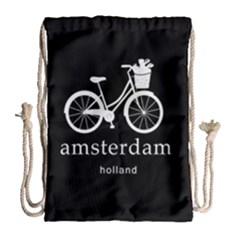 Amsterdam Drawstring Bag (large) by Valentinaart