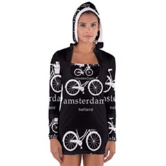 Amsterdam Women s Long Sleeve Hooded T-shirt by Valentinaart