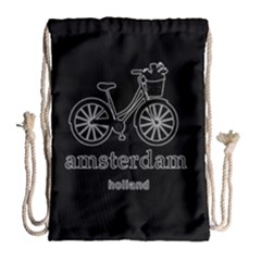 Amsterdam Drawstring Bag (large) by Valentinaart