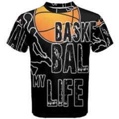 Basketball Is My Life Men s Cotton Tee by Valentinaart