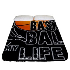 Basketball Is My Life Fitted Sheet (king Size) by Valentinaart