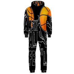 Basketball Is My Life Hooded Jumpsuit (men)  by Valentinaart