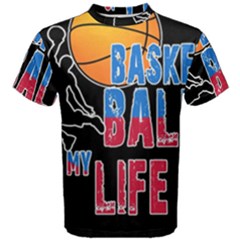 Basketball Is My Life Men s Cotton Tee by Valentinaart