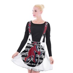 Basketball Never Stops Suspender Skater Skirt