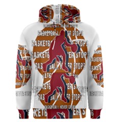 Basketball Never Stops Men s Pullover Hoodie by Valentinaart