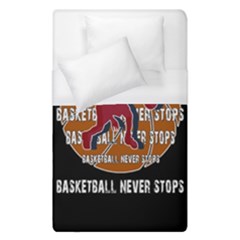 Basketball Never Stops Duvet Cover (single Size) by Valentinaart