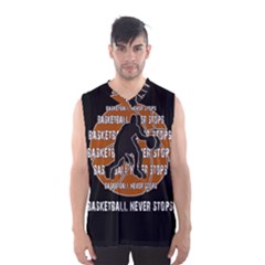 Basketball Never Stops Men s Basketball Tank Top by Valentinaart