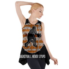 Basketball Never Stops Side Drop Tank Tunic by Valentinaart