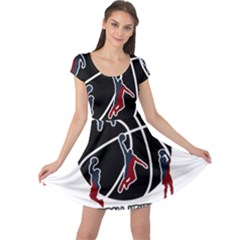 Basketball Never Stops Cap Sleeve Dresses by Valentinaart