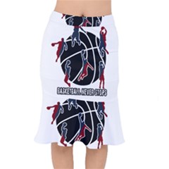 Basketball Never Stops Mermaid Skirt