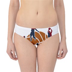 Basketball Never Stops Hipster Bikini Bottoms by Valentinaart