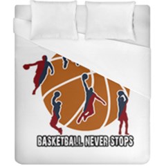 Basketball Never Stops Duvet Cover (california King Size) by Valentinaart