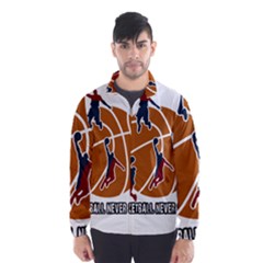 Basketball Never Stops Wind Breaker (men) by Valentinaart