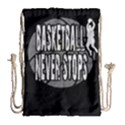 Basketball never stops Drawstring Bag (Large) View1