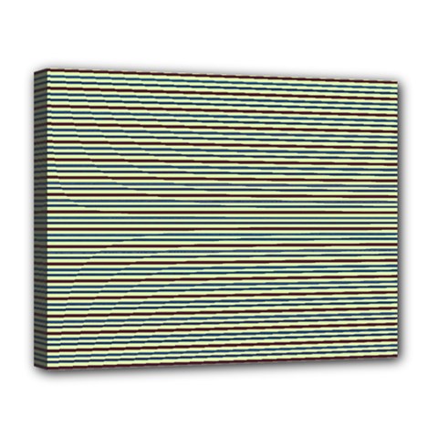 Decorative Lines Pattern Canvas 14  X 11  by Valentinaart