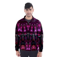 Pink Vortex Half Kaleidoscope  Wind Breaker (men) by KirstenStar