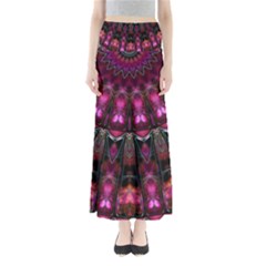 Pink Vortex Half Kaleidoscope  Maxi Skirts by KirstenStar