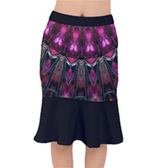 Pink Vortex Half Kaleidoscope  Mermaid Skirt