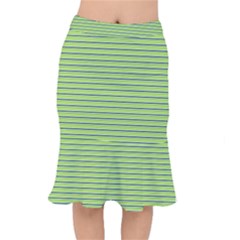 Decorative Lines Pattern Mermaid Skirt