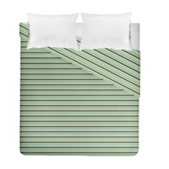 Decorative Lines Pattern Duvet Cover Double Side (full/ Double Size) by Valentinaart