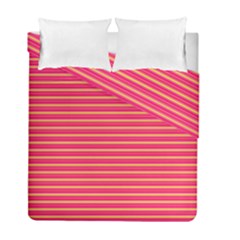 Decorative Lines Pattern Duvet Cover Double Side (full/ Double Size) by Valentinaart