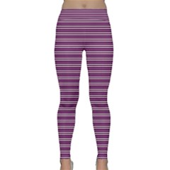 Decorative Lines Pattern Classic Yoga Leggings by Valentinaart