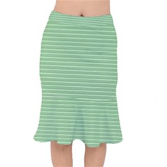 Decorative Lines Pattern Mermaid Skirt