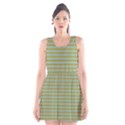 Decorative line pattern Scoop Neck Skater Dress View1