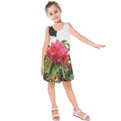 Virginia Waters Flowers Kids  Sleeveless Dress by DeneWestUK