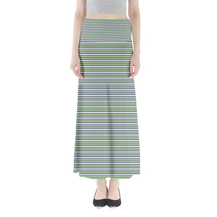 Decorative line pattern Maxi Skirts