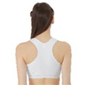 Artistic pattern Sports Bra with Border View2