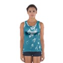 Autumn Crocus Blue Women s Sport Tank Top  View1