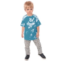 Autumn Crocus Blue Kids  Raglan Tee