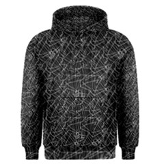 Linear Abstract Black And White Men s Pullover Hoodie by dflcprintsclothing