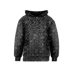 Linear Abstract Black And White Kids  Pullover Hoodie by dflcprintsclothing