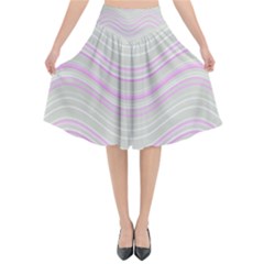 Pattern Flared Midi Skirt by Valentinaart