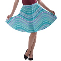 Pattern A-line Skater Skirt by Valentinaart