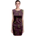 Pattern Sleeveless Velvet Midi Dress View1