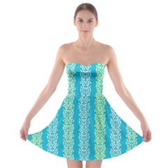 Pattern Strapless Bra Top Dress by Valentinaart