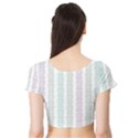 Pattern Short Sleeve Crop Top (Tight Fit) View2