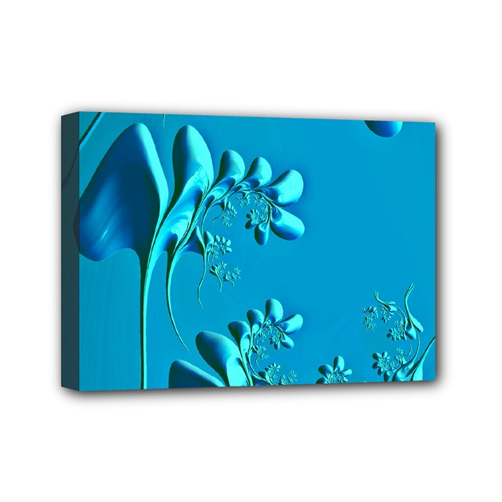 Amazing Floral Fractal A Mini Canvas 7  x 5 