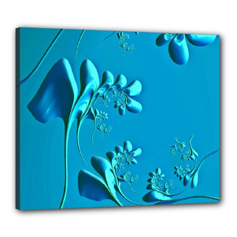 Amazing Floral Fractal A Canvas 24  X 20  by Fractalworld