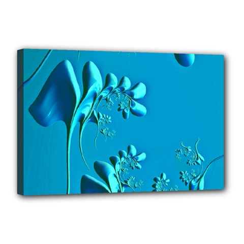 Amazing Floral Fractal A Canvas 18  X 12  by Fractalworld