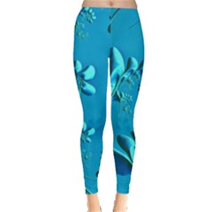 Amazing Floral Fractal A Leggings  by Fractalworld