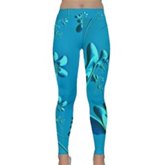 Amazing Floral Fractal A Classic Yoga Leggings by Fractalworld